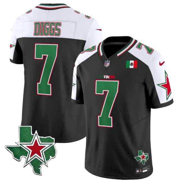 Cowboys 2024 Mexico Vapor Limited Jersey – All Stitched – Alternate – Trevon Diggs Jersey