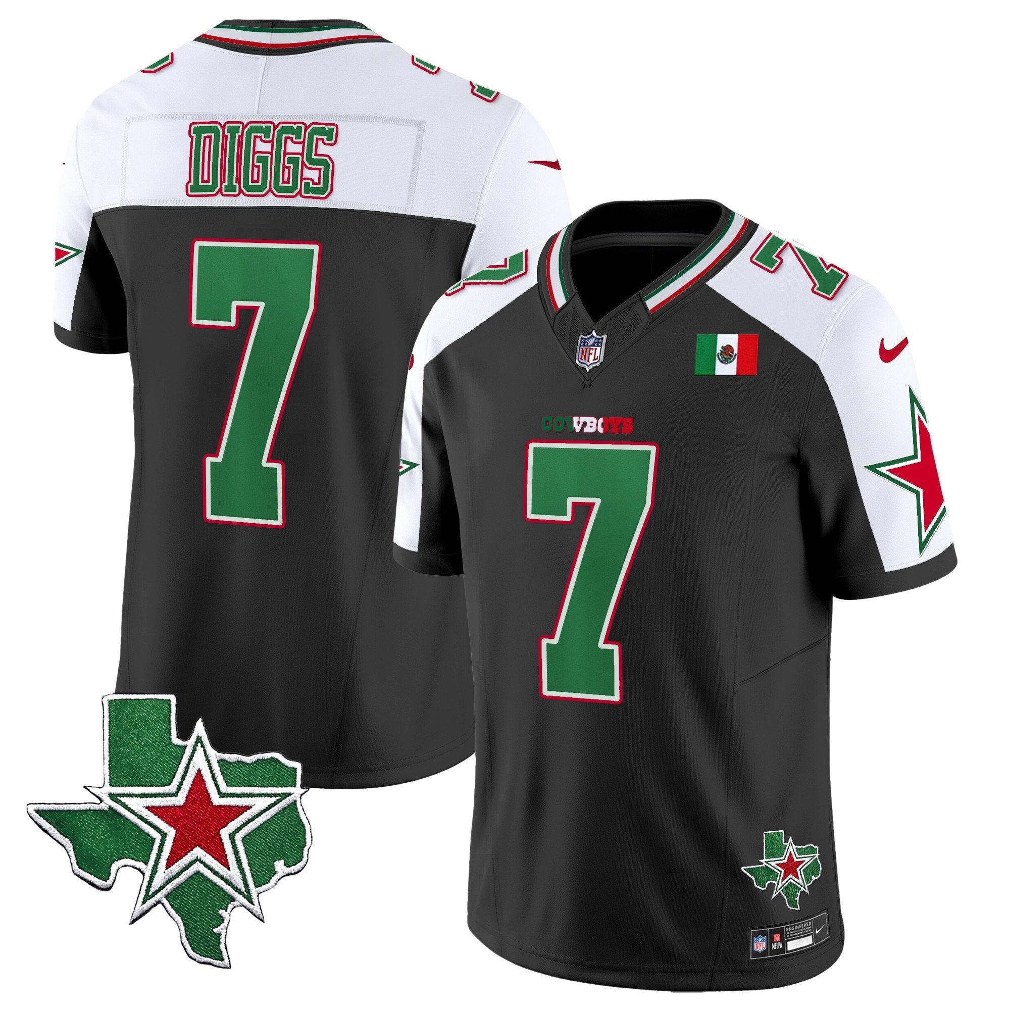 Cowboys 2024 Mexico Vapor Limited Jersey – All Stitched – Alternate – Trevon Diggs Jersey