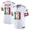 Dallas Cowboys Mexico Vapor Limited Jersey V3 – All Stitched – White – Michael Gallup Jersey