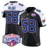 Bills 2024 AFC East Division Champions Vapor Limited Jersey – All Stitched – Black Alternate – Matt Milano Jersey