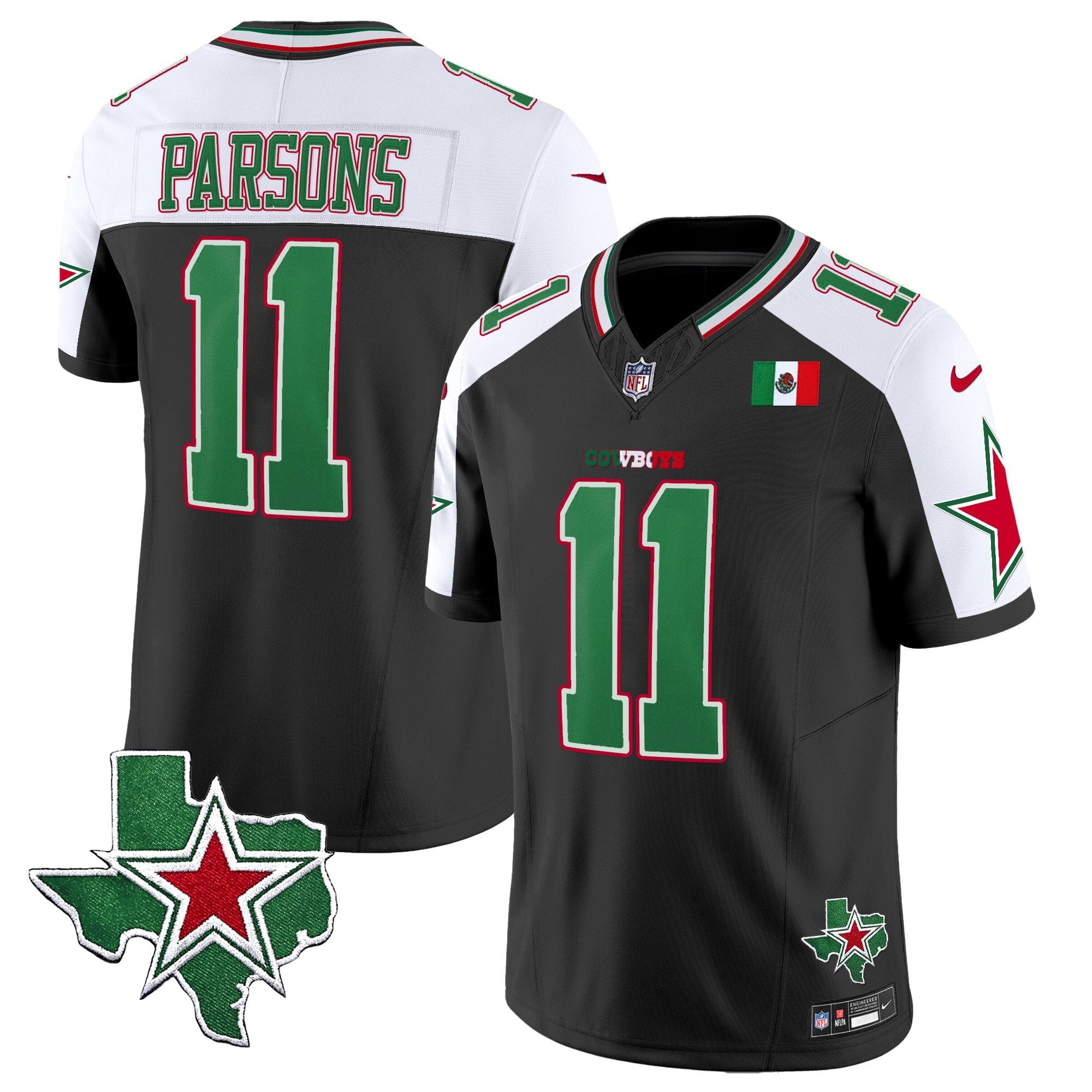 Cowboys 2024 Mexico Vapor Limited Jersey – All Stitched – Alternate – Micah Parsons Jersey