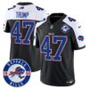 Buffalo Bills 2024 Vapor Limited Jersey – Est. 1960 Patch – All Stitched – Black Alternate – Donald Trump Jersey
