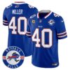 Buffalo Bills 2024 Vapor Limited Jersey – Est. 1960 Patch – All Stitched – Royal – Von Miller Jersey