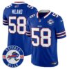 Buffalo Bills 2024 Vapor Limited Jersey – Est. 1960 Patch – All Stitched – Royal – Matt Milano Jersey