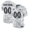 Arctic Camo Baltimore Ravens 2024 Salute to Service Custom Jersey – All Stitched – Split Jersey