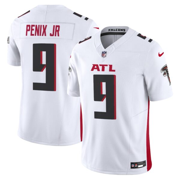 Atlanta Falcons 2024 Vapor Limited Jersey – All Stitched – White – Michael Penix Jr. Jersey