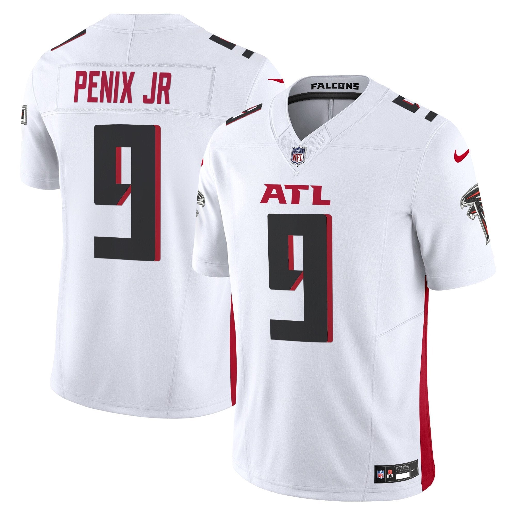 Atlanta Falcons 2024 Vapor Limited Jersey – All Stitched – White – Michael Penix Jr. Jersey