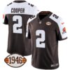 Browns 1946 75th Anniversary Patch Jersey – All Stitched – Alternate – Amari Cooper Jersey