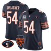 Bears Illinois Patch Vapor Jersey – All Stitched – Navy – Brian Urlacher Jersey