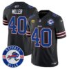 Buffalo Bills 2024 Vapor Limited Jersey – Est. 1960 Patch – All Stitched – Black – Von Miller Jersey