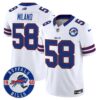 Buffalo Bills 2024 Vapor Limited Jersey – Est. 1960 Patch – All Stitched – White – Matt Milano Jersey