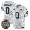 Bills 2024 Salute to Service Establishment Year Patch Vapor Limited Jersey – All Stitched – Army – Keon Coleman Jersey