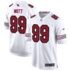 Arizona Cardinals 2024 Game Jersey – All Stitched – White – J.J. Watt Jersey