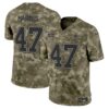 Dallas Cowboys 2024 Salute to Service Vapor Limited Jersey – All stitched – Olive Camo – Kamala Harris Jersey
