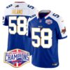 Bills 2024 AFC East Division Champions Gold Trim Vapor Limited Jersey – All Stitched – Royal Alternate – Matt Milano Jersey