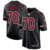 Arizona Cardinals 2024 Game Jersey – All Stitched – Black – Paris Johnson Jr. Jersey