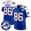 Buffalo Bills 2024 Vapor Limited Jersey – Est. 1960 Patch – All Stitched – Royal Alternate – Dalton Kincaid Jersey