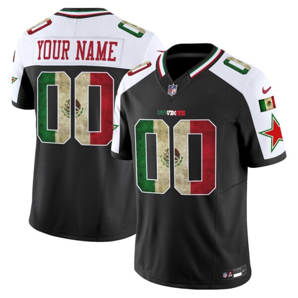 Dallas Cowboys Mexico Vapor Limited Custom Jersey V3 – All Stitched – Alternate Jersey