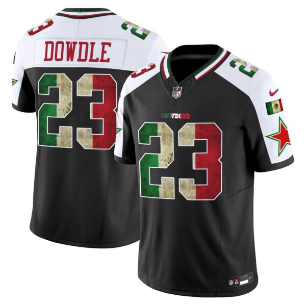 Dallas Cowboys Mexico Vapor Limited Jersey V3 – All Stitched – Alternate – Rico Dowdle Jersey