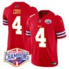 Bills 2024 AFC East Division Champions Gold Trim Vapor Limited Jersey – All Stitched – Red – James Cook Jersey