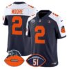 Chicago Bears Dick Butkus Patch Throwback Vapor Limited Jersey – All Stitched – Navy Alternate – D.J. Moore Jersey