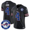 Buffalo Bills 2024 Vapor Limited Jersey – Est. 1960 Patch – All Stitched – Black – James Cook Jersey