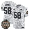 Bills 2024 Salute to Service Establishment Year Patch Vapor Limited Jersey – All Stitched – Army – Matt Milano Jersey