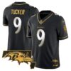 Ravens 2024 Gold Vapor Limited Jersey – All Stitched – Black Limited – Justin Tucker Jersey