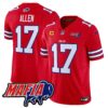 Buffalo Bills 2024 Bills Mafia Patch Vapor Limited Jersey – All Stitched – Red – Josh Allen Jersey