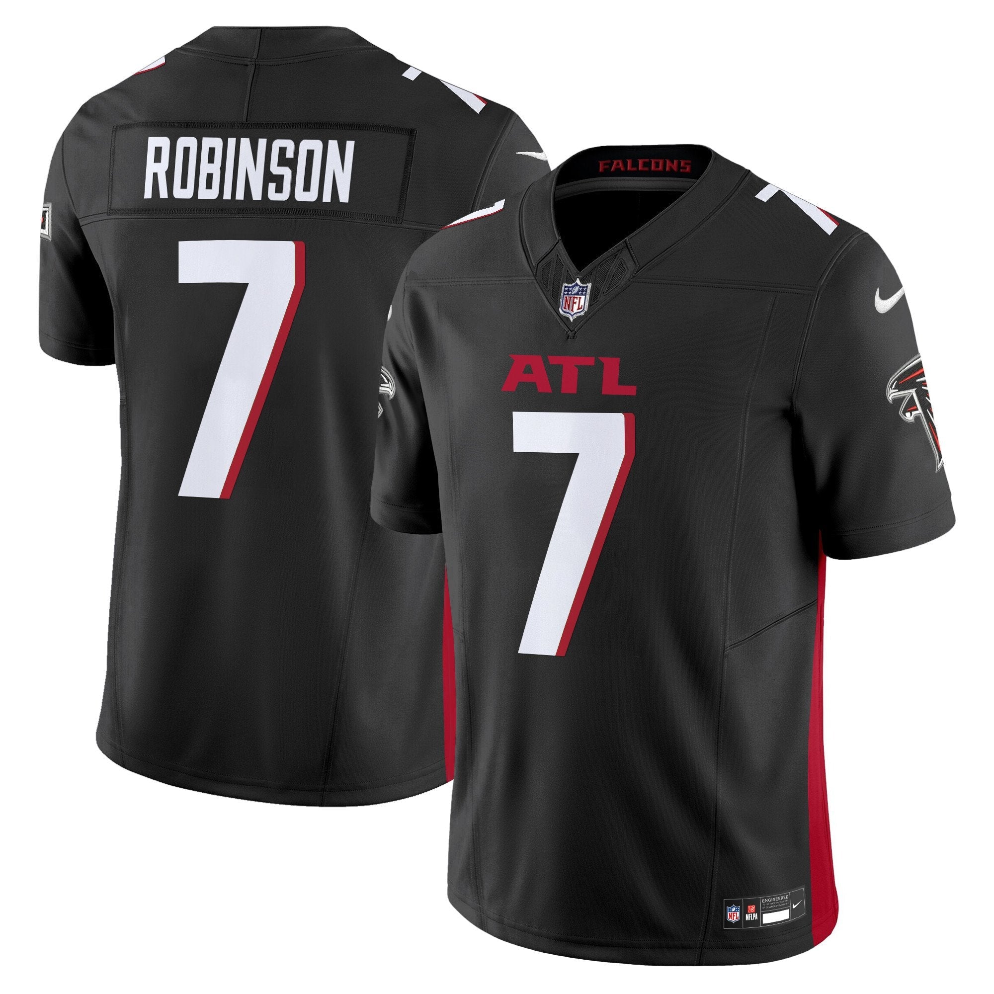 Atlanta Falcons 2024 Vapor Limited Jersey – All Stitched – Black – Bijan Robinson Jersey