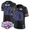 Bills 2024 AFC East Division Champions Vapor Limited Jersey – All Stitched – Black – Von Miller Jersey
