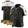 Ravens Maryland Patch Gold Vapor Limited Jersey V2 – All Stitched – Alternate – Ray Lewis Jersey