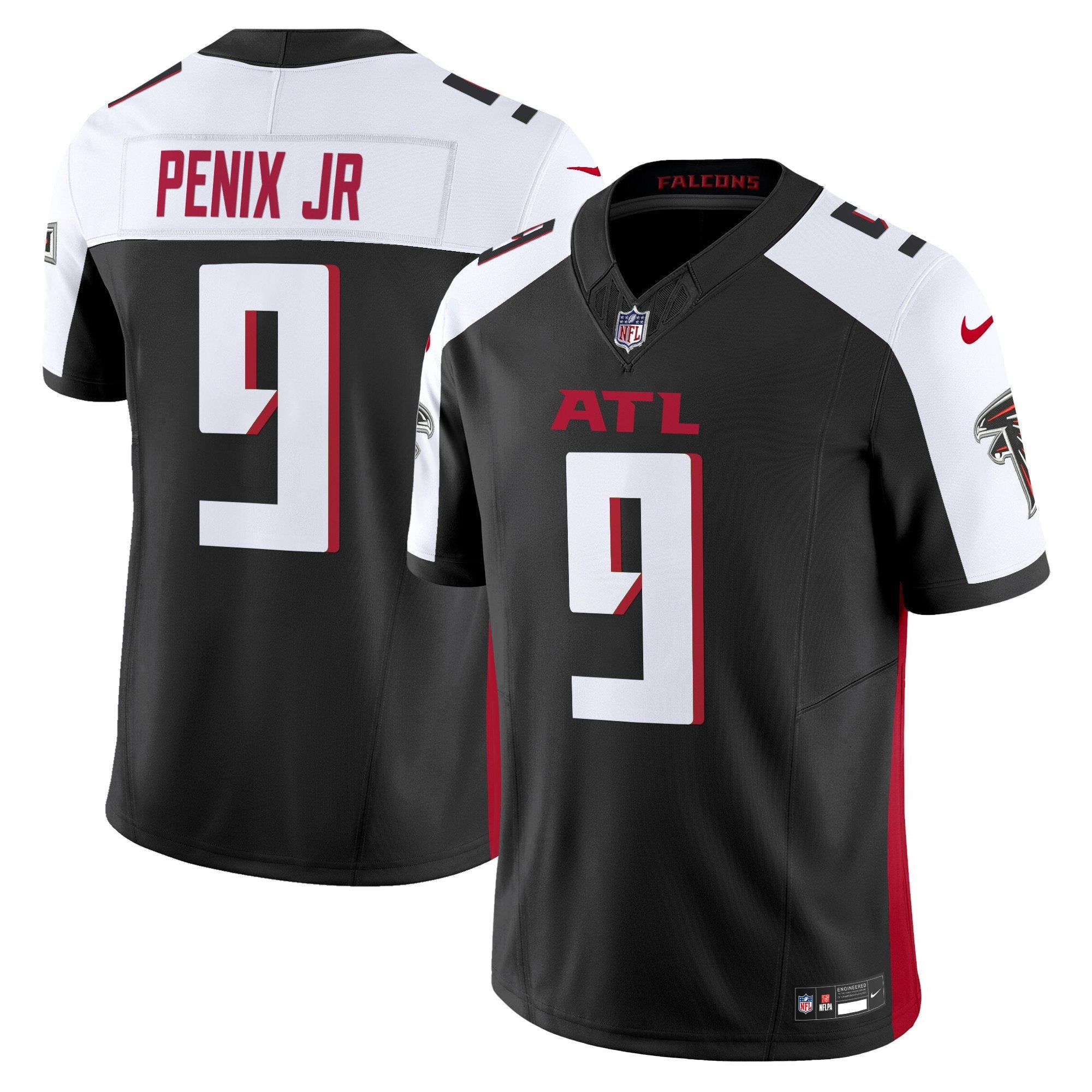 Atlanta Falcons 2024 Vapor Limited Jersey – All Stitched – Black Alternate – Michael Penix Jr. Jersey
