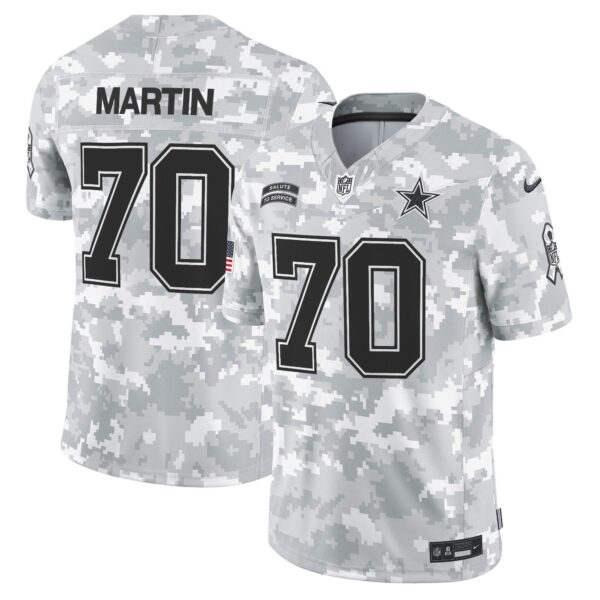 Dallas Cowboys 2024 Salute to Service Vapor Limited Jersey – All stitched – Arctic Camo – Zack Martin Jersey