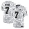 Dallas Cowboys 2024 Salute to Service Vapor Limited Jersey – All stitched – Arctic Camo – Trevon Diggs Jersey