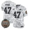Bills 2024 Salute to Service Establishment Year Patch Vapor Limited Jersey – All Stitched – Army – Donald Trump Jersey
