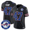 Buffalo Bills 2024 Vapor Limited Jersey – Est. 1960 Patch – All Stitched – Black – Donald Trump Jersey