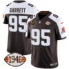 Browns 1946 75th Anniversary Patch Jersey – All Stitched – Alternate – Myles Garrett Jersey