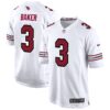 Arizona Cardinals 2024 Game Jersey – All Stitched – White – Budda Baker Jersey