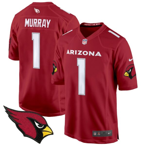 Arizona Cardinals 2024 Game Jersey – All Stitched – Red – Kyler Murray Jersey