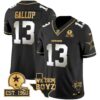 Cowboys Est. 1960 & We Dem Boyz Patch Gold Vapor Limited Jersey V2 – All Stitched – Black Limited – Michael Gallup Jersey