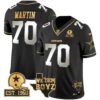 Cowboys Est. 1960 & We Dem Boyz Patch Gold Vapor Limited Jersey V2 – All Stitched – Black Limited – Zack Martin Jersey