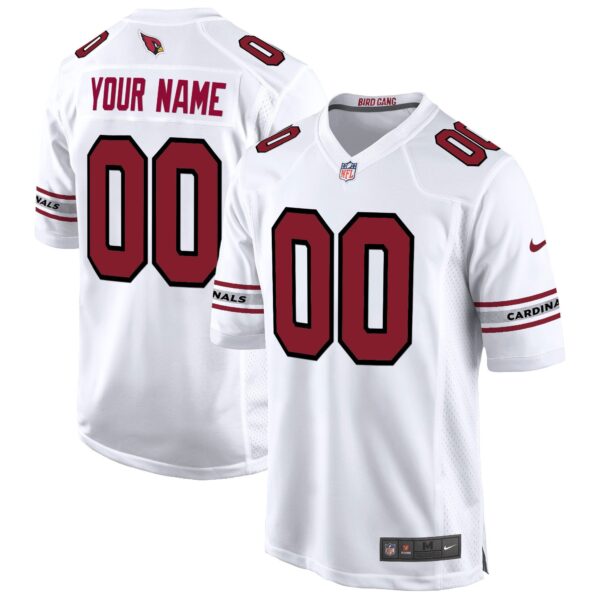 Arizona Cardinals 2024 Game Custom Jersey – All Stitched – White Jersey