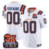 Denver Broncos 3-Time Champions Patch Vapor Limited Custom Jersey V2 – All Stitched – White Jersey