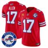 Buffalo Bills 2024 Vapor Limited Jersey – Est. 1960 Patch – All Stitched – Red – Josh Allen Jersey