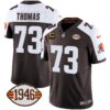 Browns 1946 75th Anniversary Patch Jersey – All Stitched – Alternate – Joe Thomas Jersey