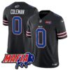 Buffalo Bills 2024 Bills Mafia Patch Vapor Limited Jersey – All Stitched – Black – Keon Coleman Jersey