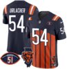 Bears Illinois Patch Vapor Limited Jersey V2 – All Stitched – Navy Special – Brian Urlacher Jersey