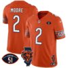 Bears Illinois Patch Vapor Jersey – All Stitched – Orange – D.J. Moore Jersey