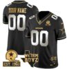 Cowboys Est. 1960 & We Dem Boyz Patch Gold Vapor Limited Custom Jersey V2 – All Stitched – Black Limited Jersey